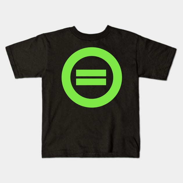 Green Equality T-shirt Kids T-Shirt by paynow24